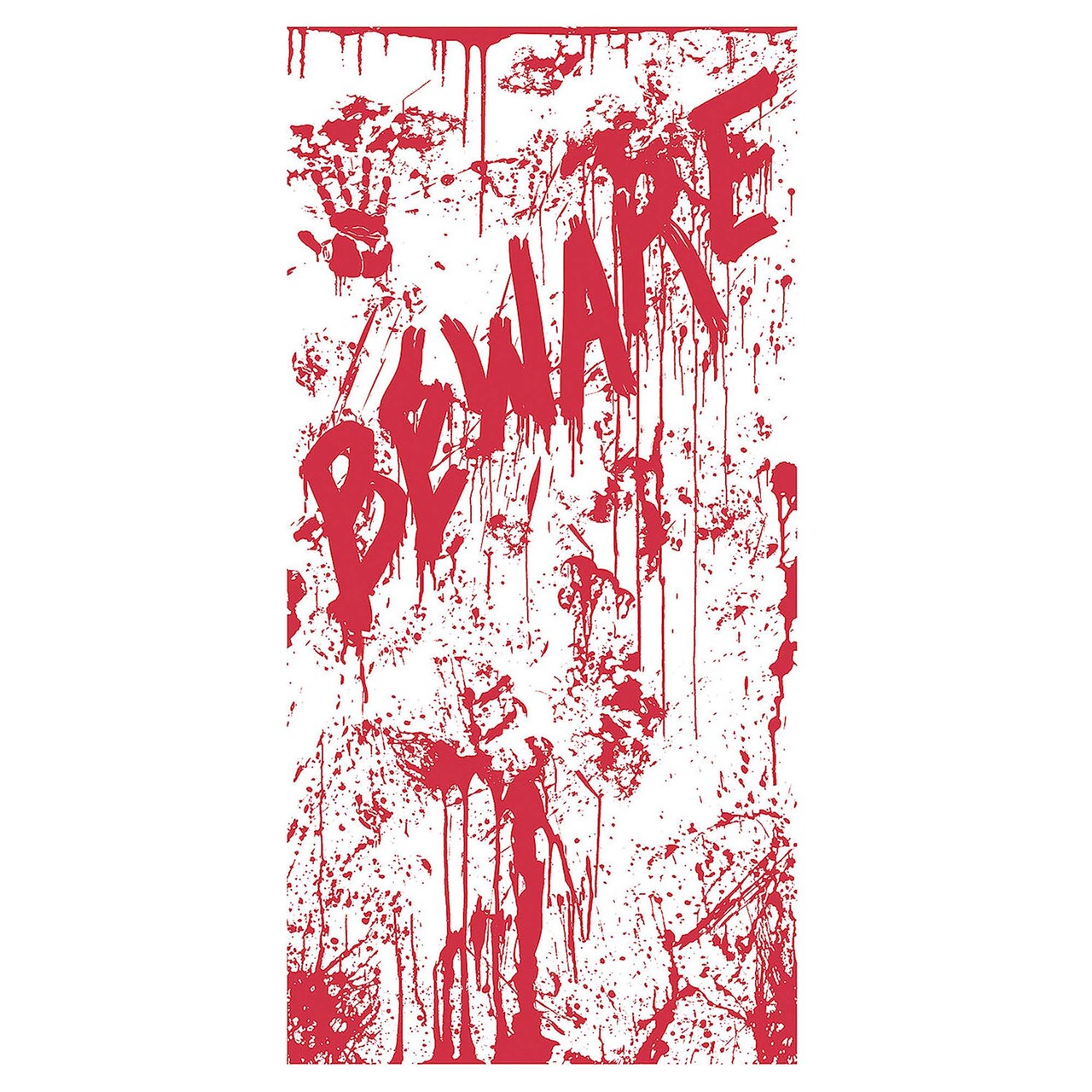 Realistic Bloody Door Cover Halloween Decoration for Haunted House Parties